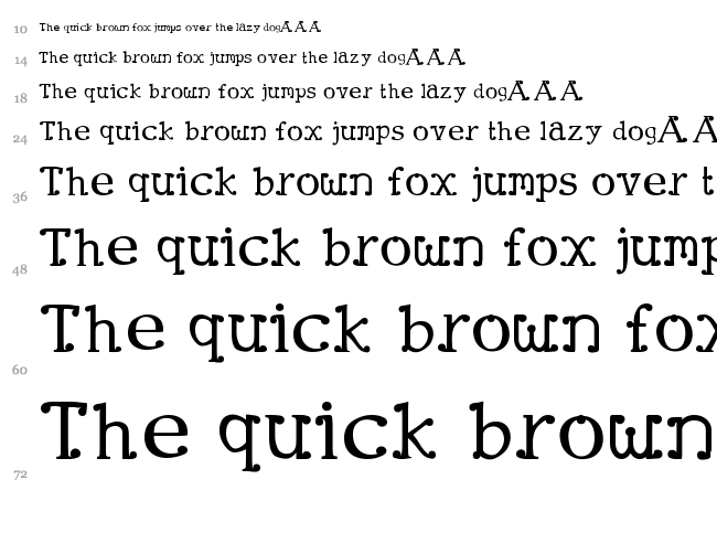 Clown Town font waterfall